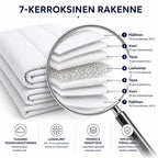 Painopeitto 5 kg 150 × 200 – valkoinen, 7-kerroksinen