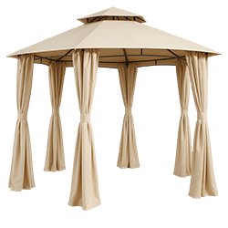 Paviljonkikatokset puutarhaan