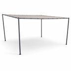 Paviljonki 300 x 400 cm – kalteva katto, galvanoitu teräsrunko, 180 g polyesterikatos