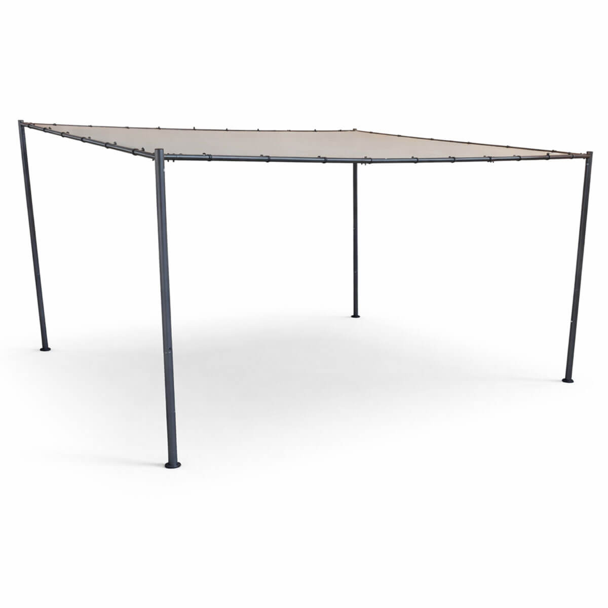 Paviljonki 300 x 400 cm – kalteva katto, galvanoitu teräsrunko, 180 g polyesterikatos