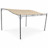 Paviljonki 3 x 4 m – aaltoileva katto, teräsrunko, 180 g polyesterikatos, beige