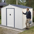 Pihavaja 5,3 m² – sinkitty teräs, liukuovet, sokkeli mukana