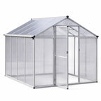Växthus 4,6 m² – 4 mm cellplåt, aluminiumram, sockel och rännor