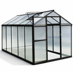 Kasvihuone 5,4 m² – 4 mm 600 g/m² kennolevyt, sokkeli, alumiinirunko