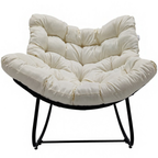 Pohjola Garden Keinutuoli, Musta/Beige