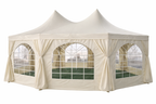 Pohjola Garden Pagoda Juhlateltta 4,4x6m, Valkoinen