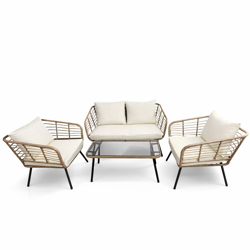 Lund & Leaf Polyrottinki Terrass-/trädgårdssoffgrupp Pihla