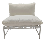 Pohjola Garden Aino Puutarhatuoli, Valkoinen/Beige