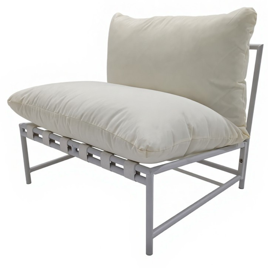 Pohjola Garden Aino Puutarhatuoli, Valkoinen/Beige