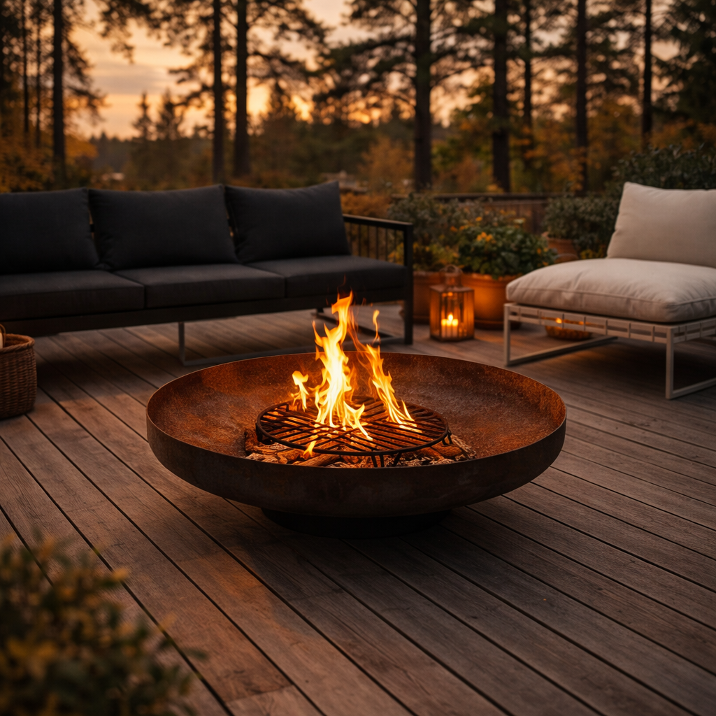 Pohjola Garden Ulkotulisija 100 cm, Corten-teräs