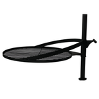 Utomhusgrill 60 cm – 60 cm grillgaller, 2 mm stål, svart