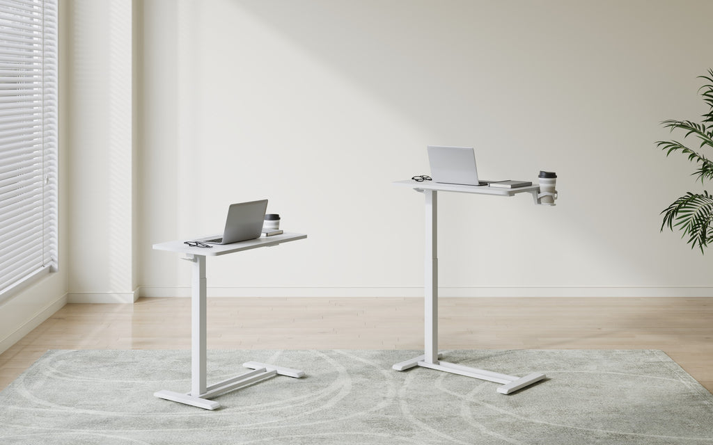 Flexispot Säädettävä Sivupöytä 70 x 40cm, Valkoinen