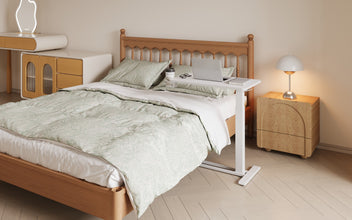 Flexispot justerbart sidobord 70 x 40 cm, vitt