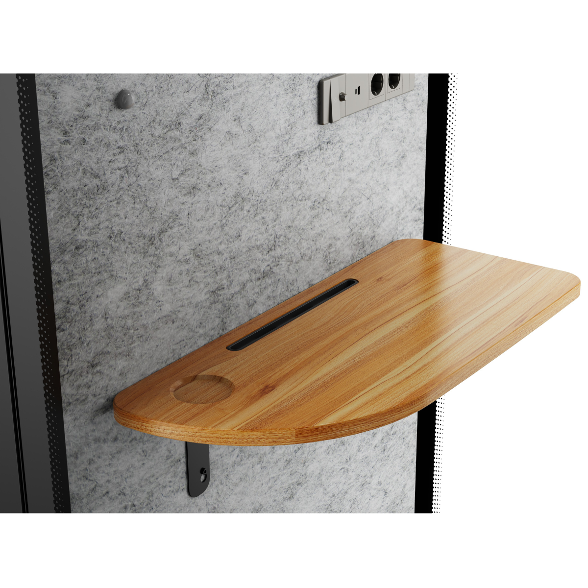 Puhelinkoppi toimistoon 25 dB – 105 x 105 x 230 cm, LED, USB-C