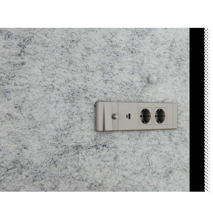 Puhelinkoppi toimistoon 25 dB – 105 x 105 x 230 cm, LED, USB-C