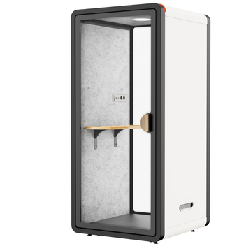 Puhelinkoppi toimistoon 25 dB – 105 x 105 x 230 cm, LED, USB-C