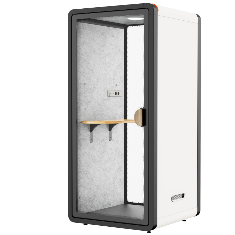 Puhelinkoppi toimistoon 25 dB – 105 x 105 x 230 cm, LED, USB-C