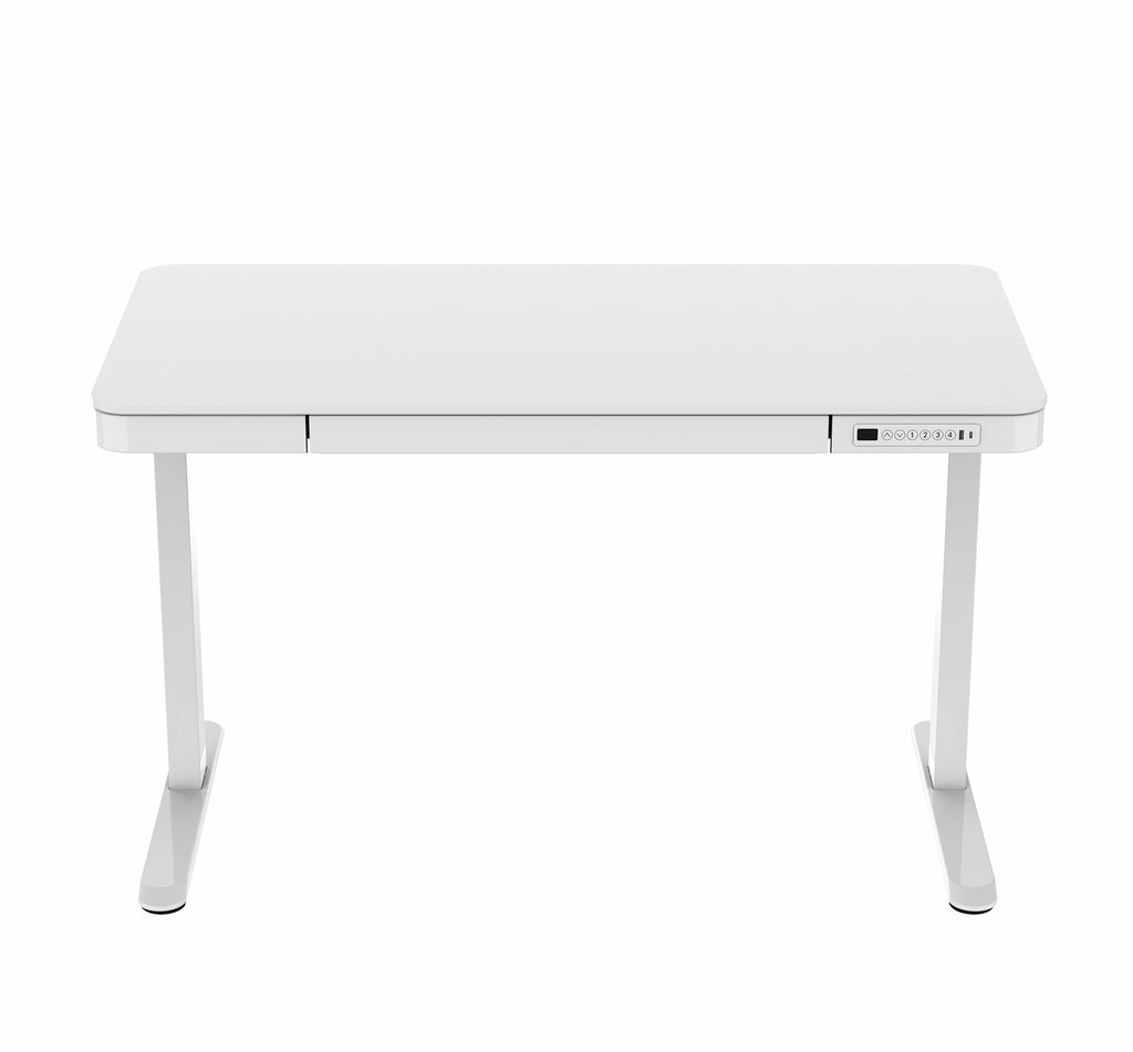 Pohjola Indoor Sähköpöytä 120 x 60cm laatikolla, Valkoinen