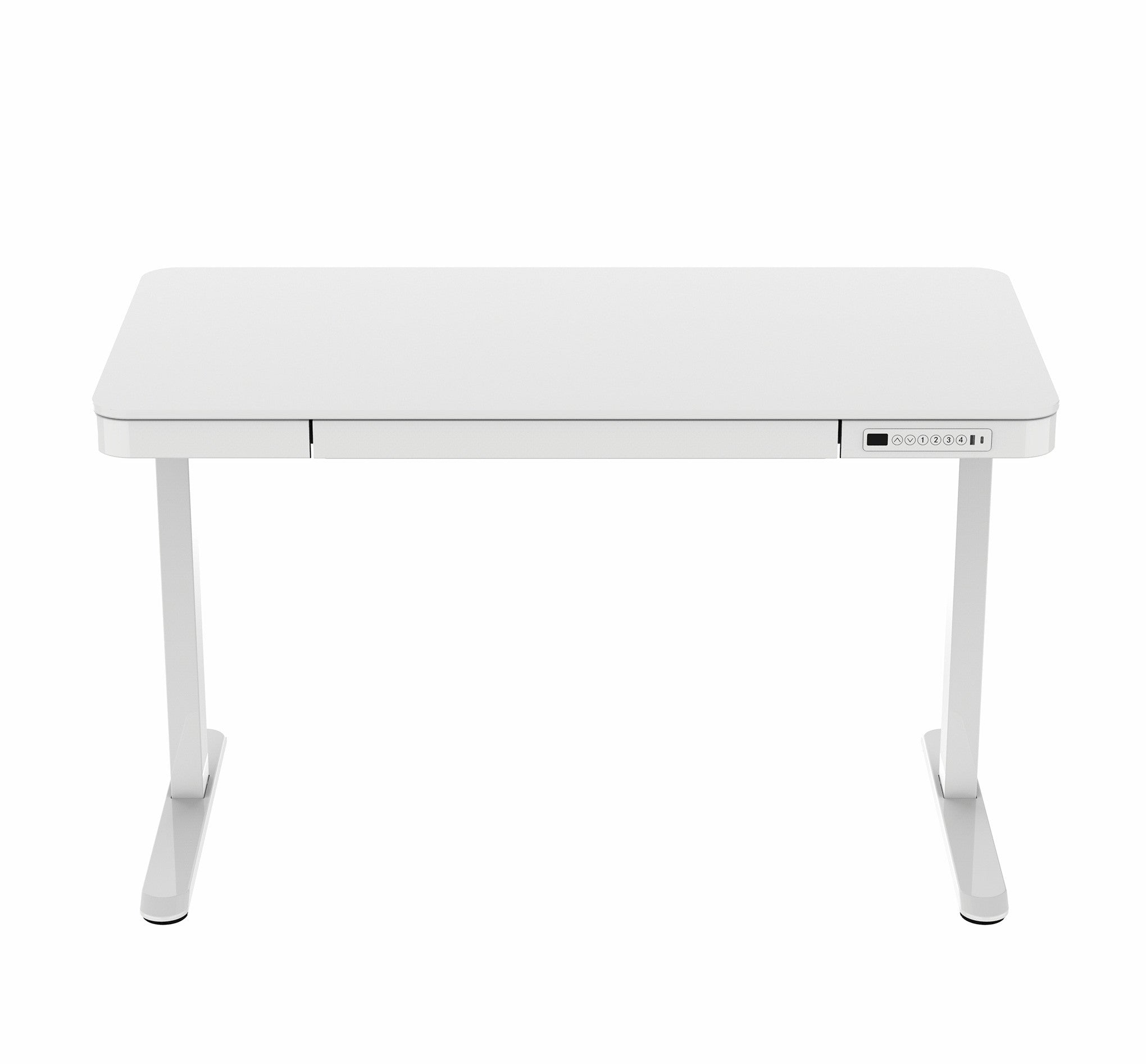 Pohjola Indoor Sähköpöytä 120 x 60cm laatikolla, Valkoinen