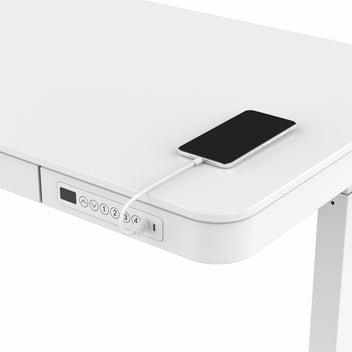 Sähköpöytä 120 x 60 cm – 72–117 cm, laatikko, 45–50 kg