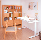 Pohjola Indoor Sähköpöytä 120 x 60cm laatikolla, Valkoinen