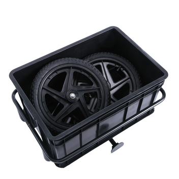 Polkupyörän peräkärry 70 l – 30/60 kg, 2-in-1, teräsrunko