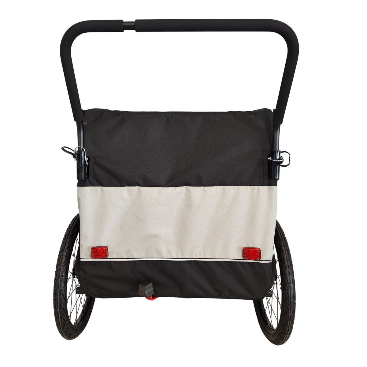 Pohjola Motors  Polkupyörän peräkärry 2-in-1 PACE Musta, 2 lapselle, Max. 40 kg