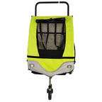 Pohjola Motors  Polkupyörän peräkärry 2-in-1 PACE Vihreä, 2 lapselle, Max. 40 kg