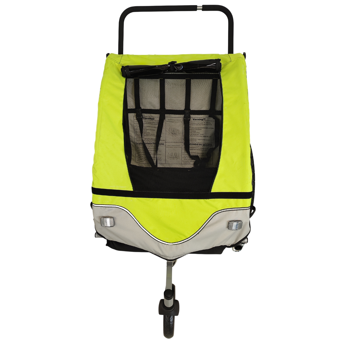 Pohjola Motors  Polkupyörän peräkärry 2-in-1 PACE Vihreä, 2 lapselle, Max. 40 kg