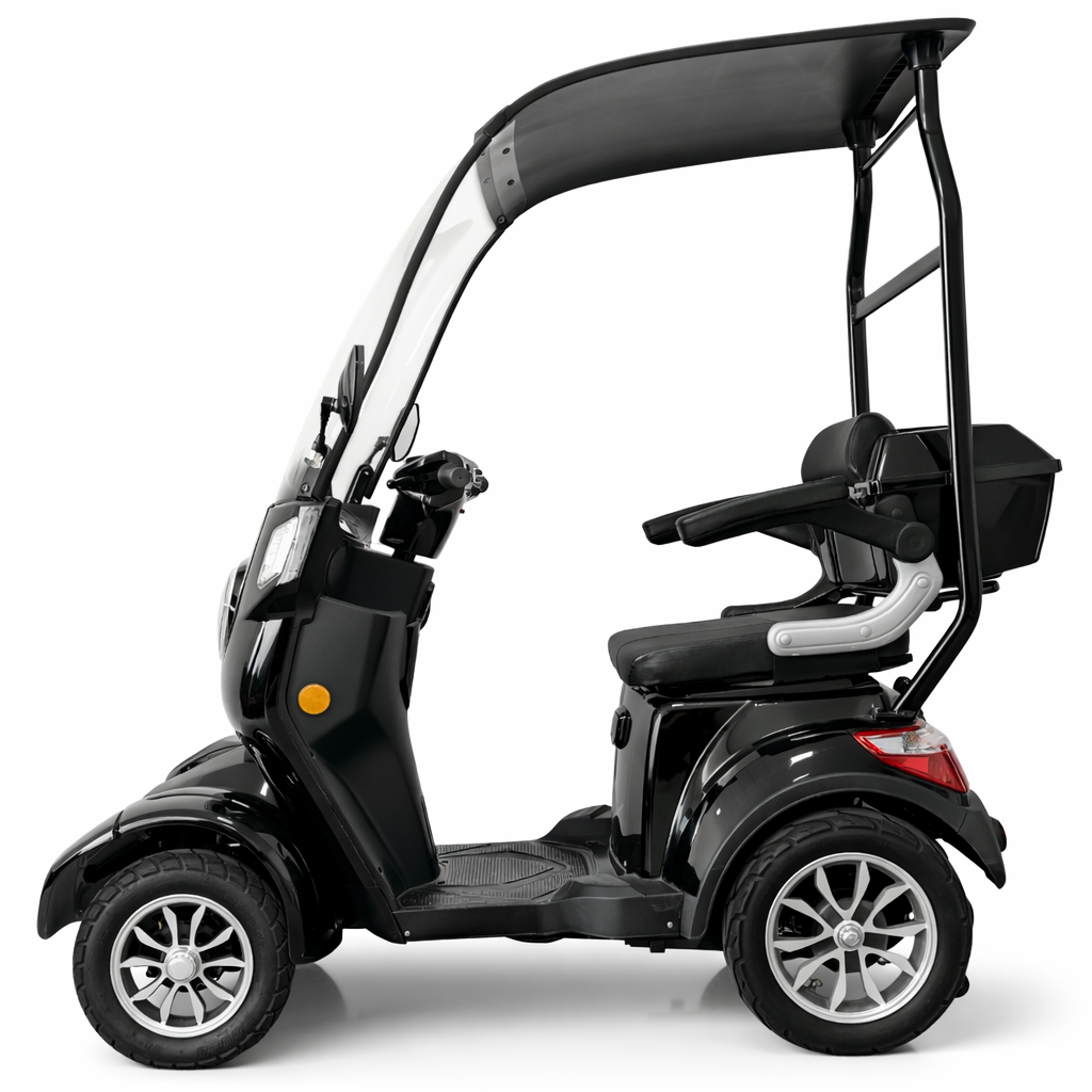 Senioriskootteri 800W – 48V20Ah litiumakku, 25 km/h, toimintasäde 40–70 km