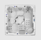 Pohjola Spa LUXUS Utomhusbadtunna 215x215 cm, 55 jetstrålar, LED-belysning, WIFI