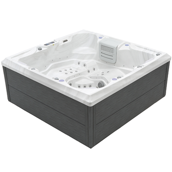 Utomhuspool 215 x 215 cm – 55 munstycken, Balboa WIFI, 39 LED-lampor