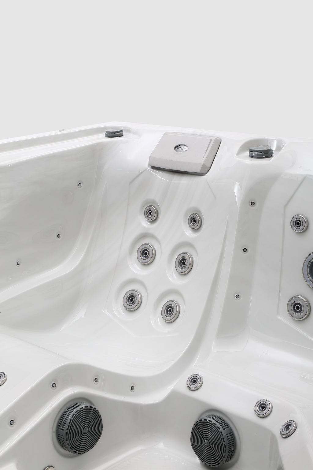 Pohjola Spa LUXUS Utomhusbadtunna 215x215 cm, 55 jetstrålar, LED-belysning, WIFI