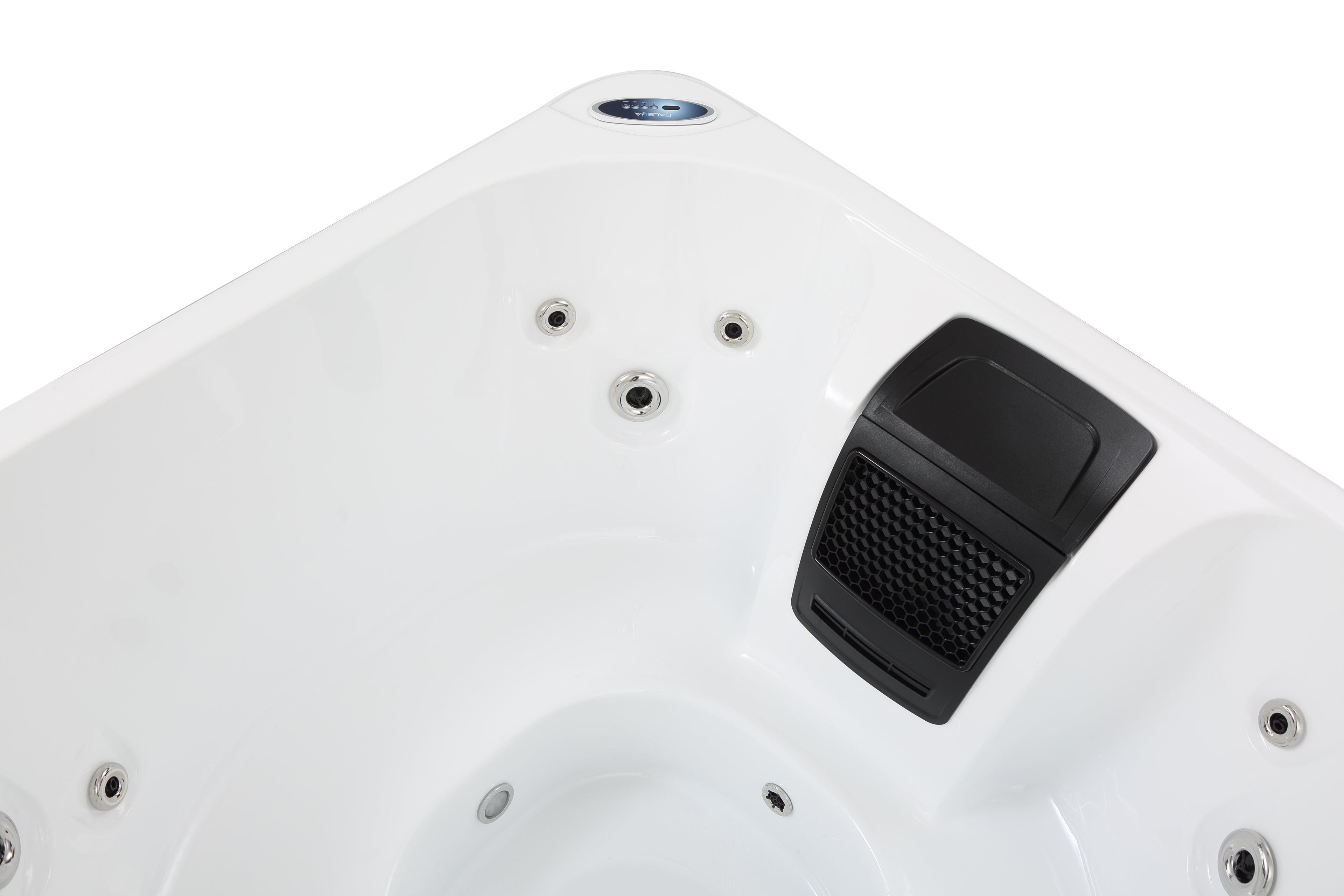 Pohjola Spa Utomhusbadtunna 160 x 160 cm, 4 personer, 12 jetstrålar, Grå WIFI Balboa