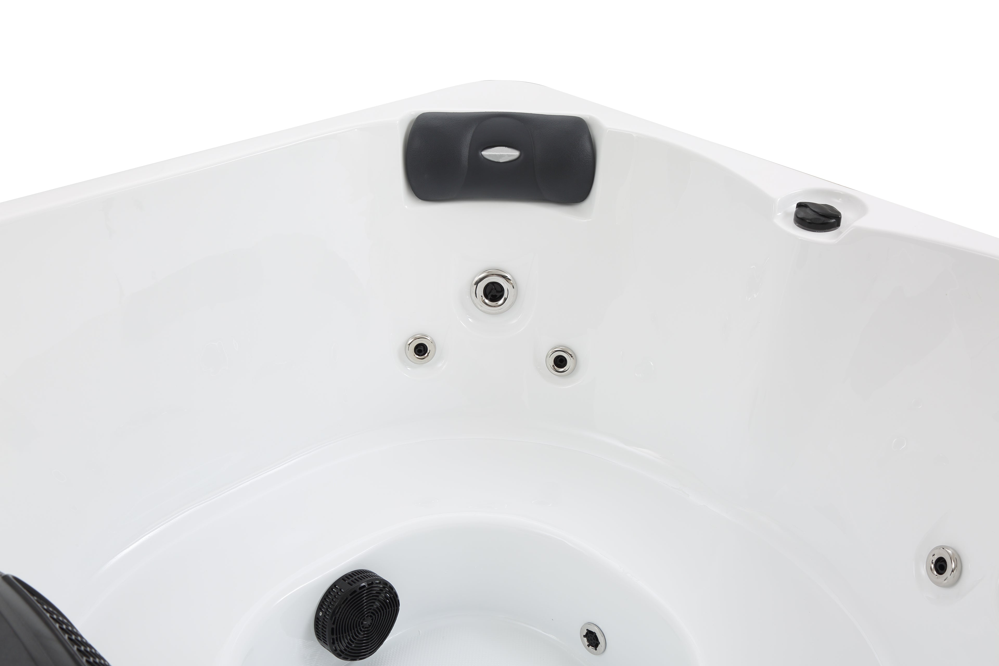 Pohjola Spa Utomhusbadtunna 160 x 160 cm, 4 personer, 12 jetstrålar, Grå WIFI Balboa