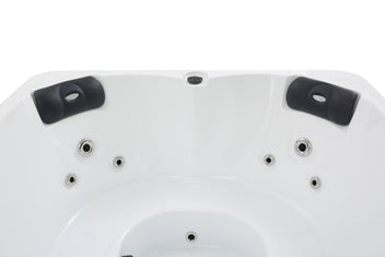 Ulkoporeallas 160 x 160 cm – 4 hlöä, 12 suutinta, Balboa-ohjaus, Bluetooth