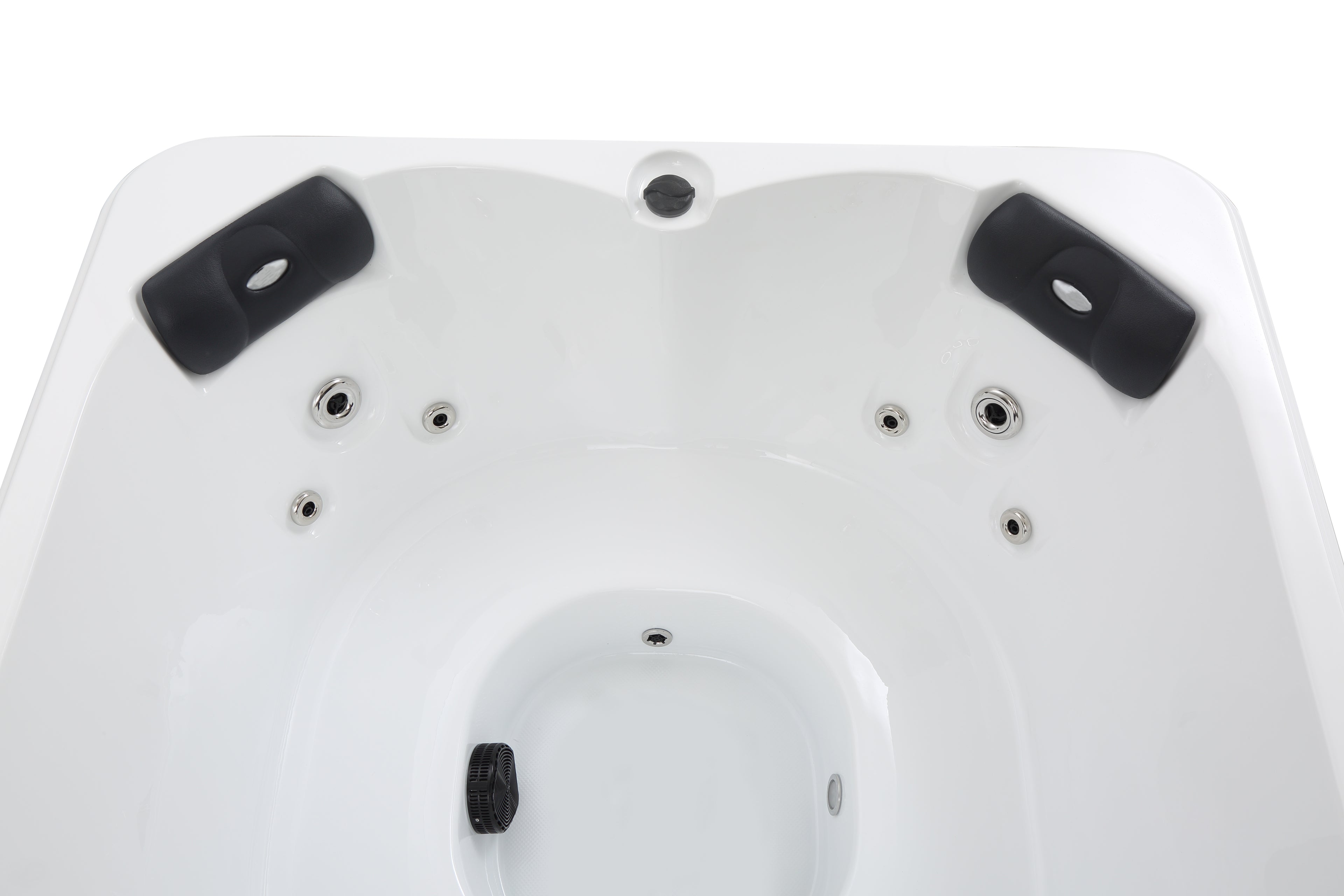 Pohjola Spa Utomhusbadtunna 160 x 160 cm, 4 personer, 12 jetstrålar, Grå WIFI Balboa