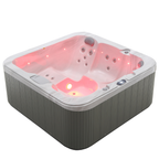 Pohjola Spa Utomhusbadtunna 190x190 cm, 25 jetstrålar, LED-belysning, WIFI