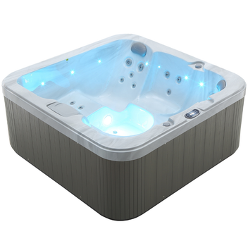 Utomhuspool 190 x 190 cm – 25 munstycken, Balboa WIFI, 3 kW värmare