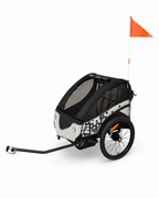 Cykelkärra PACE för 1–2 barn – 2-i-1, 40 kg, 5-punktsbälte
