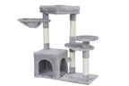 Pohjolan Lemmikkitarvike Kissan kiipeily-/raapimispuu 83 cm, vaalean harmaa