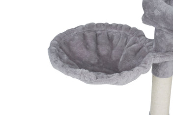 Kissan kiipeilypuu 83 cm – luola, 3 sisalpintaa, 65 x 30 cm