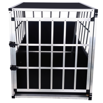 Koiran kuljetushäkki autoon 66 x 90 x 72 cm – alumiinirunko, MDF-pohja, 75° kulmat