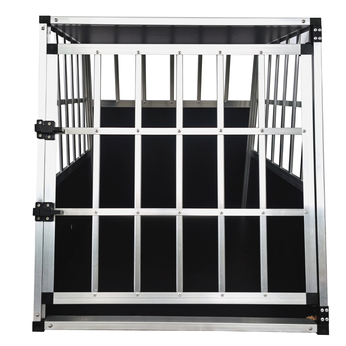 Koiran kuljetushäkki autoon 66 x 90 x 72 cm – alumiinirunko, MDF-pohja, 75° kulmat