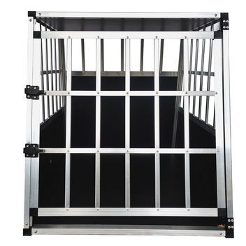 Koiran kuljetushäkki autoon 66 x 90 x 72 cm – alumiinirunko, MDF-pohja, 75° kulmat