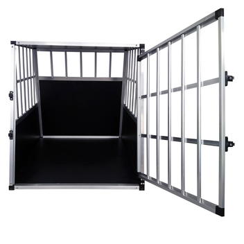 Koiran kuljetushäkki autoon 66 x 90 x 72 cm – alumiinirunko, MDF-pohja, 75° kulmat