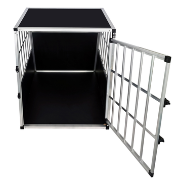 Koiran kuljetushäkki autoon 66 x 90 x 72 cm – alumiinirunko, MDF-pohja, 75° kulmat