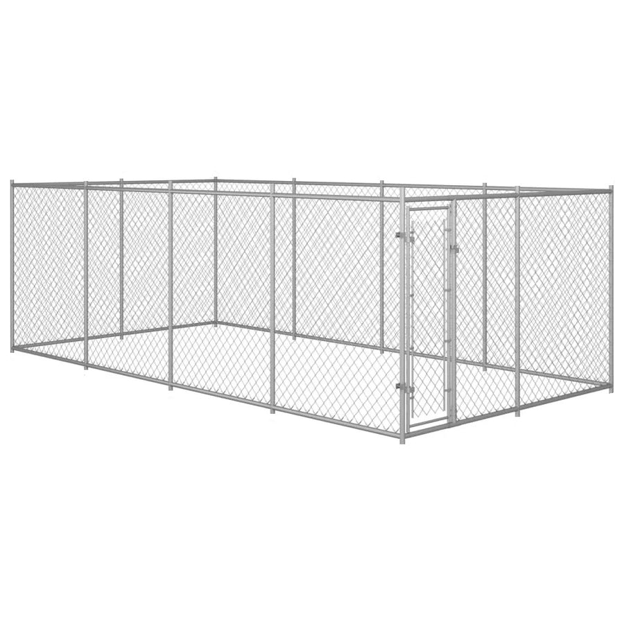 Koiratarha 3 x 6 x 1,82 m – galvanoitu teräs, 60 x 60 mm verkko, lukittava ovi