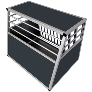 Koiran kuljetushäkki autoon 80 x 65 x 66 cm – alumiinirunko, MDF-pohja, 75° kulmat