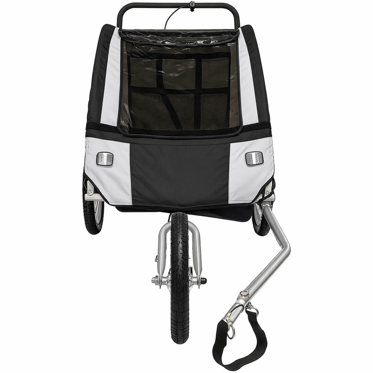 Polkupyörän peräkärry 1–2 lapselle – 2-in-1, 40 kg, 5-pistevaljaat